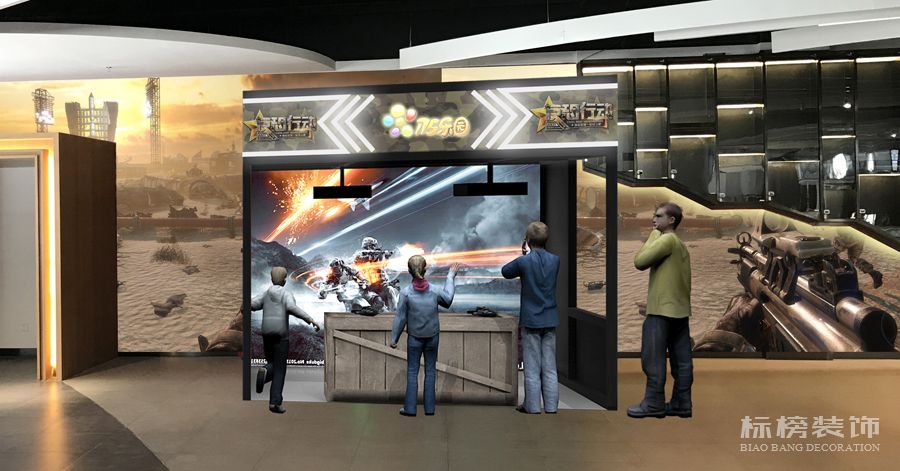 深圳VR CS游戲室店鋪裝修設計方案